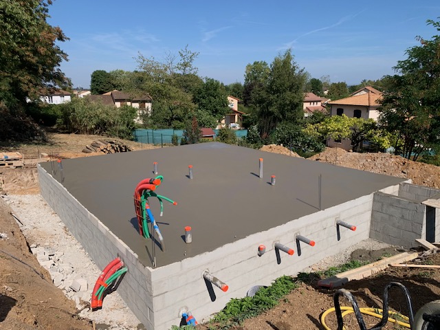 Construction d'une maison dans la commune de Mâcon